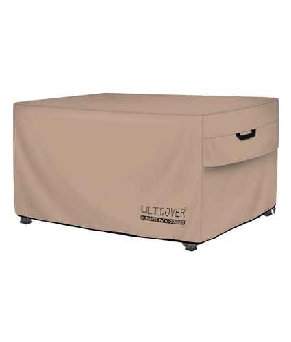 ULTCOVER Rectangular Gas Fire Pit Table Cover 44x28 inch Waterproof Heavy Duty Firepit Cover