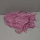 ONEUSTAR Pink Wig with Bangs Short Wavy Hair Colored Wigs Shoulder Length Pastel Bob Wig Synthetic Wig for Halloween Costumes Cosplay Daily 14 Inches, Pin