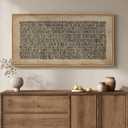 Large Framed Abstract Wall Art for Living Room, Neutral Wabi Sabi Black Brown Canvas Artwork for Walls, Horizontal Abstract Painting Print Wall Decor for Bedroom Home Office, 30x60 Inch
