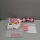 6 Sets Bunco Game Kit Party Supplies for Ladies 60 Pink Dice 12 Tote Bag 6 Bells 30 Score Card 12 Pencils Rule Sheet Night Family Board Games for Women Girl up to 6 Groups 2-12 Player