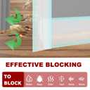 Weather Stripping Self Adhesive Door Draft Stopper Flexible Shower Door Bottom Seal Silicone Seal Strip for Sliding Glass Windows Side Gaps (Transparent, 2 Inch Wide x 40 Feet Long)