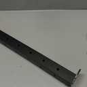 36" Cable Railing Corner Post, Fixed Top Mount 90 L-Drilled One Post Corner Solution, Stainless Steel T304 Heavy-Duty Handrail Corner Post, Matte Black Flat Top Deck Angle Post