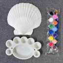 SEAJIAYI 10 PCS Large Scallop Shells 4-5 inch Natural White Scallop Shells from Sea Beach for DIY Craft Decor