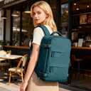 coofay Travel Backpack For Women Men Airline Approved Carry On Backpack Flight Approved Waterproof Sports Luggage Backpack Casual Daypack Small Hiking Backpack, Peacock Blue, Medium
