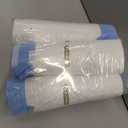 10 Gallon Trash Bags with Drawstring - 120 Count Heavy Duty 1.2 Mil Garbage Bags 38 Liter Unscented White Kitchen Bin Liners for Home & Office