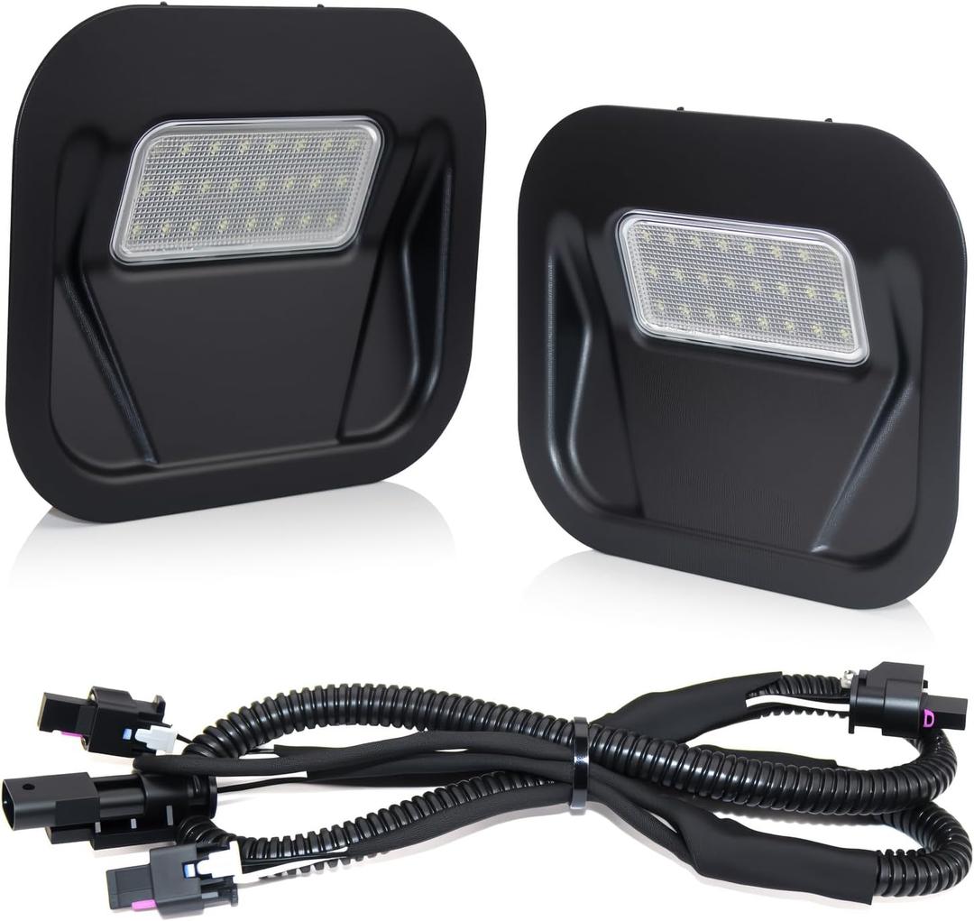 D-Lumina LED Tailgate Step Light Truck Bed Multi-Pro Lamp Assembly Compatible with 2020-2025 GMC Sierra 1500 2500 HD 3500 HD, 2020-2025 Chevy Silverado 1500 2500 HD 3500 HD, Replacement for 84347814