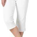 Lee Women's Relaxed Fit Capri Jean (10, White)