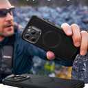 ESR for iPhone 16 Pro Max Phone Case with Stand, 23ft Military-Grade Drop Protection with Camera Control, Shock-Absorbing Rugged Cover, Compatible with MagSafe Accessories, Cyber Series, Black