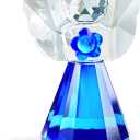HDCRYSTALGIFTS 3.5'' Blue Crystal Guardian Angel Figurine,Glass Christmas Angel Ornaments Statue Gifts for Women, Art Collectible Figurines for Home Decor