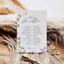 GardenCity Would She Rather, Bridal Shower Games, Baby Shower Games, 50 Cards, Wildflower