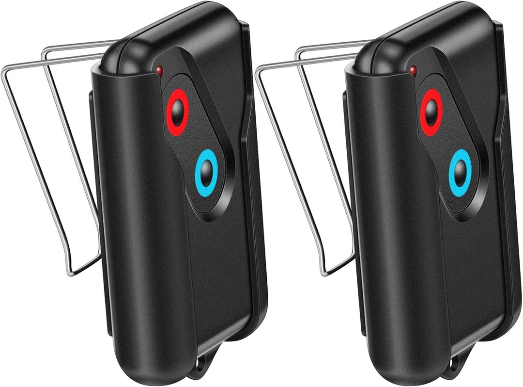 Kingdder 2 Pcs Garage Door Remote Compatible with Guardian 2211 l 2 Button Garage Door Remote Transmitter 303mhz/390mhz Black Gate Opener Transmitter with Keychain and Base