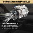 Air Conditioner AC Compressor Fits for Buick Encore 2013-2022, for Chevy Sonic 2013-2020, Trax 2013-2022 1.4L, 2015-2020 1.8L, CO 22301C 26699506, 42623009 6513004