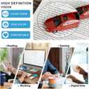 MARE AZZURO Large Reading Glasses Men Flexible Square Readers 1.0 1.25 1.5 1.75 2.0 2.25 2.5 2.75 3.0 3.5 4.0 5.0 6.0 (Grey)