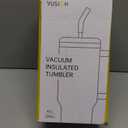 VUSIGN 40 oz Tumbler with Handle and Straw Lid, Stainless Steel Vacuum Insulated Tumbler Travel Mug Water Bottle Cup for Water Iced Tea Coffee Smoothie Car, Blush