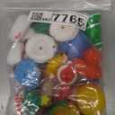 18pcs Christmas Mini Rubber Ducks Toys, Bath Duck Bulk Float Duck Baby Showers Accessories, Bath Toys for Kids Christmas Birthday Party Favors Gift Classroom Summer Beach Pool Party Games