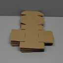 Eupako Small Shipping Boxes 4x4x2 Inches - 50 Pack Brown Corrugated Cardboard boxes for Packaging Small Business, Mailer Box