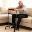 Stand Assist for Chair & Couch, Height Adjustable Mobility Aid for Seniors, Lightweight Metal Frame with 600lb Capacity (Black)