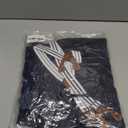 DISAUR Boy Formal Suits Wedding Outfit Long Sleeve Button Down Dress Shirt Bow Tie Suspender Pants Gentleman for 5-9 Years (Blue/Navy Blue)