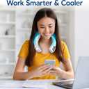 Arctic Air Freedom Personal Air Cooler - Portable 3-Speed Neck Fan, Hands-Free Wearable Design, Lightweight, Cordless And Rechargeable