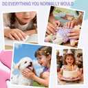 OPkssnails Extra Short Almond Kid Nail Tips,360Pcs Soft Gel Nail Tips Pre-Shaped Press On Nails For Kids,Clear Acrylic Half Matte Full Cover Fake Nail For Kids DIY Extension & Salon Use12 Sizes