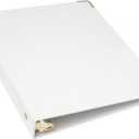russell+hazel Patent Mini 3-Ring Binder, White, 7 x 9, 1/2" Rings