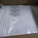 BIEEZZK Leg Pillow Elevation Blood Circulation, Leg Elevating Pillows for After Surgery, Sleeping, Memory Foam Wedge Pillow for Legs Swelling, Foot Knee Pillow for Back Pain, 23.616.88in, White/Grey