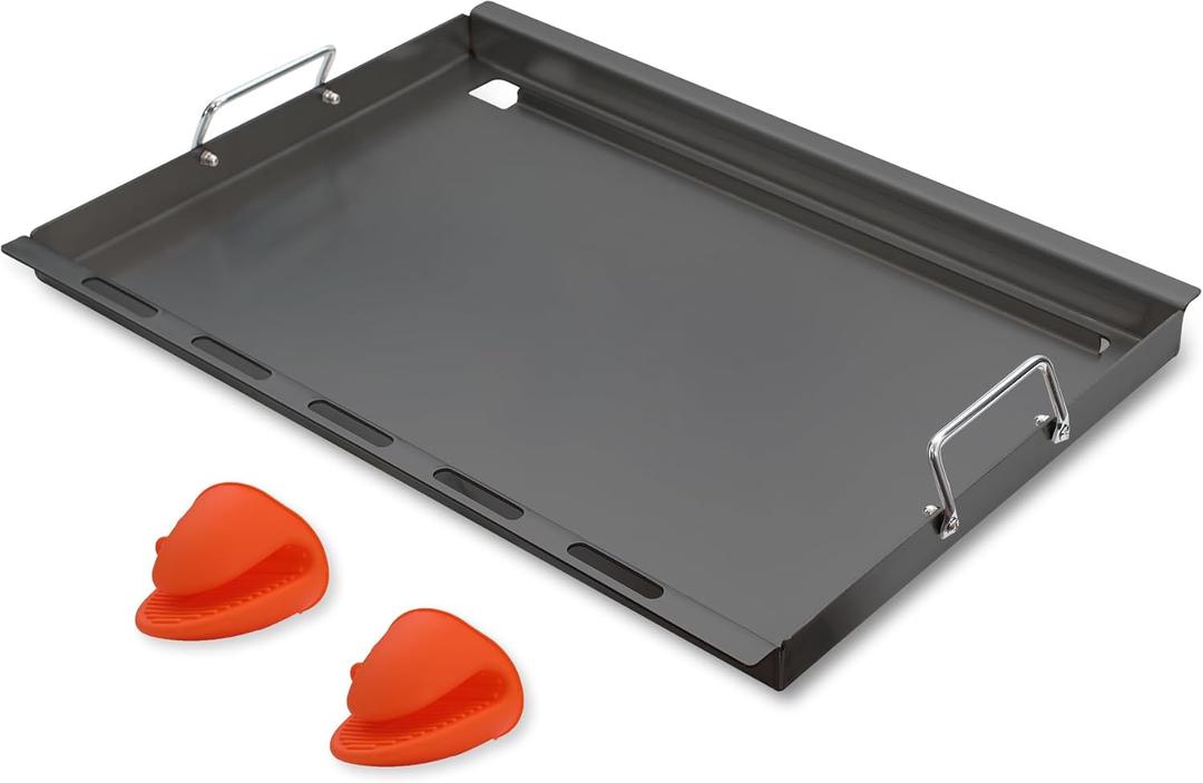SafBbcue Genesis 300 Full Size Griddle for Weber Genesis 300 Grill Parts 7524 Flat Top Grill Insert for Weber Genesis E310 E320 E330 S310 S320 S330 EP310 EP320 EP330 Carbon Steel