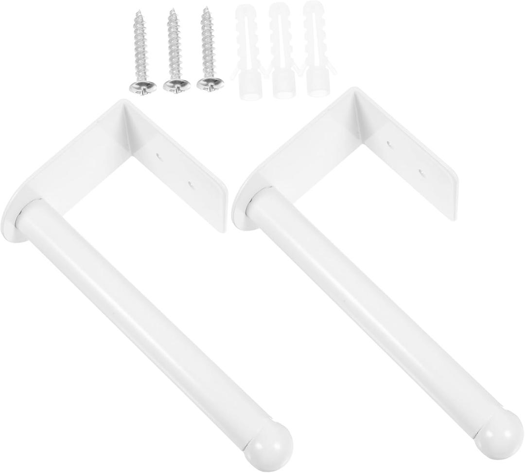 GLEAVI 2pcs Wall Mounted Baseball Cap Rack Hat Organizer for Efficient Storage Space Saving Design for Caps Handbags and Keys Easy Installation Shaped Holder (White)