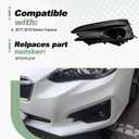 Front Bumper Fog Light Cover Compatible with 2017-2019 Subaru Impreza Replace 57731FL21A (Driver Side)