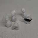 Beistle White Metallic Plastic Wrapped Balloon Weights For Birthday Parties, Weddings, Anniversaries, Table Décor, Celebrating With You Since 1900, 5.5" x 2.5", 5 Piece