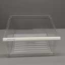 Upgraded Lifetime Appliance Parts 2188656 Crisper Bin (Upper) Compatible with Whirlpool Refrigerator | Fridge Drawers | Kenmore Refrigerator Parts | Whirlpool Shelf Replacement - WP2188656