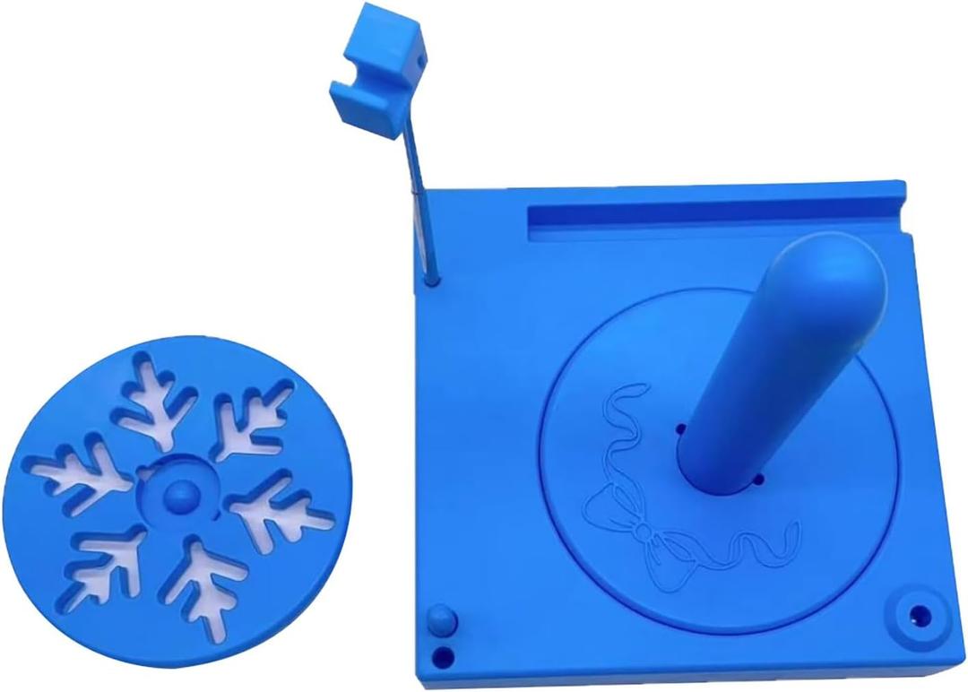 Portable Yarn Holder Spinner with Crochet Caddy Storage, Sewing Organizers & Yarn Spool Organizer Box, Craft Tools & Accessories Holder for Crocheting, Knitting & Portable (Blue)