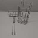Toilet Paper Holder Stand Bathroom Tissue Dispenser Holders Rack Free Standing with Extra Shelf Storage Mega Rolls/Phone/Wipe - Silver