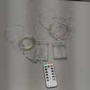 MECCANIXITY 2 Pack LED Fairy Lights Battery Operated 50 LEDs 16 Feet Warm White Light Mini Waterproof Copper Wire Twinkle Bulk Lights for DIY Home Wedding Christmas Party Decoration