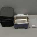 Rechargeable Heated Lunch Box for Men, 1.3L Cordless Electric Lunch Box for Adults with Smart Scheduled Heating, Portable Food Warmer with Complete Accessories (Blue)