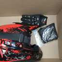 SPARK Dirt Bike Helmets Kids Motorcycle Helmet Youth ATV Motocross Full Face Men Women Off-Road Mountain Bike Helmet Adult with(Gloves Goggles Mask) DOT Approved 4Pcs Set, Large