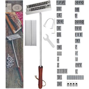 Branding Iron Set, Personalized BBQ Tools with Changeable Letters for Chicken Meat Steak Burgers Barbecue, Names Press