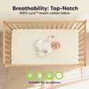 KeaBabies 2-Pack Muslin Crib Sheets for Boys, Girls - 100% Organic Cotton Fitted Baby Crib Mattress Sheet, Soft Breathable Standard Toddler Bed Cover Bedding Set, Neutral, Durable 52x28 (Willow)