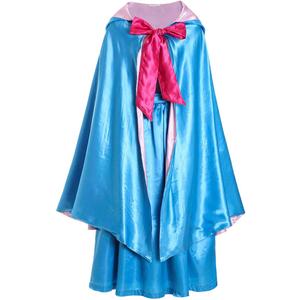 Cinderella Fairy Godmother Costume, Fairy Godmother Costume Cape with dress Cinderella Godmother Costume adult, Blue (Blue, M)