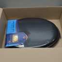 Soft Elongated Vinyl Toilet Seat, Black - 19 Inch Soft Vinyl Cover with Comfort Foam Cushioning - Fits All Elongated Size Fixtures - Easy to Install Fantasia by Achim Home Decor