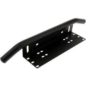 AUXTINGS 22.8 inch Aluminum Bull Bar Front Bumper License Plate Mount Bracket Holder for Offroad LED Light Bar,Black