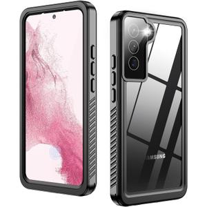 Designed for Samsung Galaxy S22 Case Waterproof,Built-in Screen & Lens Protector,Full Heavy Duty Protective Phone Case,12FT Drop Shockproof Protection for Galaxy S22 6.1, Black