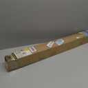 UNISHADES no Drill Cordless Roman Shades for Windows, 34" W 64" H - Light Filtering - Linen - White