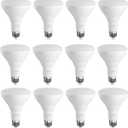 BR30 LED Bulb, Dimmable Flood Lights Indoor CRI80 8.5W Equivalent 65W 2700K Soft White 700 Lumens, 25000 Lifetime Hours Recessed Light Bulbs, E26 Base LED Can Light Bulbs, 12 Pack