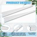 Yalikop 10 Pack Adjustable Shelf Brackets for Double Track System Closet Organization Heavy Duty Wire Shelf Brackets (White,12.5 Inches)