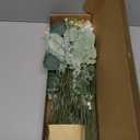 Ling's moment Artificial Greenery Stems Box Set, 98pcs with 6 Kinds of Faux Greenery Picks for DIY Bridal Bouquets Wedding Floral Arrangement Table Centerpieces, Sage Green & White