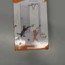 Interactive Cat Toys for Indoor Cats: Automatic Flying Bird Feather Wand Chase Exercise Enrichment Stimulation, USB Rechargeable Durable Safe Hanging Toy for Bored Kittens Adult Multi Cat Households (Blue)