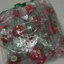 ZOENHOU 30 PCS Red Ceramic Cabinet Knobs, Vintage Ceramic Round Door Knobs with Screws,Pull Door Drawer Handles for Dresser Kitchen Cupboard Bathroom Locker