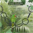 Snake Climbing Accessories, Snake Enrichment Toys Adjustable Ball Python Tank Accessories for Corn Snakes Bearded Dragon,Chameleon,Iguana,Gecko,Lizard 4.3 Inch Diameter, Black