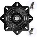 8 Inch Heavy Duty 360 Degree Bar Stool Swivel Replacement Seat Swivel Base Barstool Swivel Plate-for Recliner Chair,Barstools,Chair,Ball Bearing Swivel Boat Seat Or Van Pilot Seat.